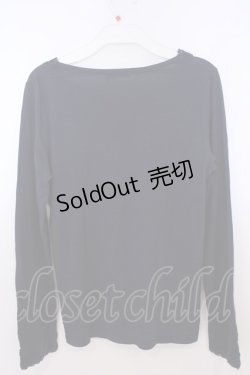 画像3: axes femme / フラワーレース使いインナープルオーバー M ネイビー O-26-01-28-015-AX-TO-OW-ZT0130R