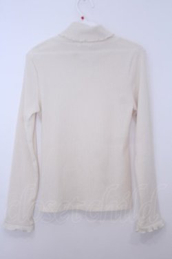 画像3: axes femme / パール付きハイネックニット M キナリ O-26-01-28-016-AX-TO-OW-OS