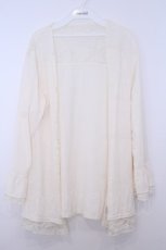 画像1: axes femme / レース重ねUVトッパーカーデ M キナリ O-26-01-28-018-AX-TO-OW-ZT599 (1)