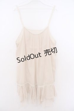 画像1: axes femme / リバーシブルキャミソール M ピンク×キナリ O-26-01-28-020-AX-TO-OW-ZT0130R