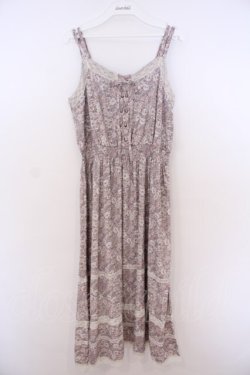 画像1: axes femme / 小花柄キャミワンピース M ラベンダー O-26-01-28-021-AX-OP-OW-OS