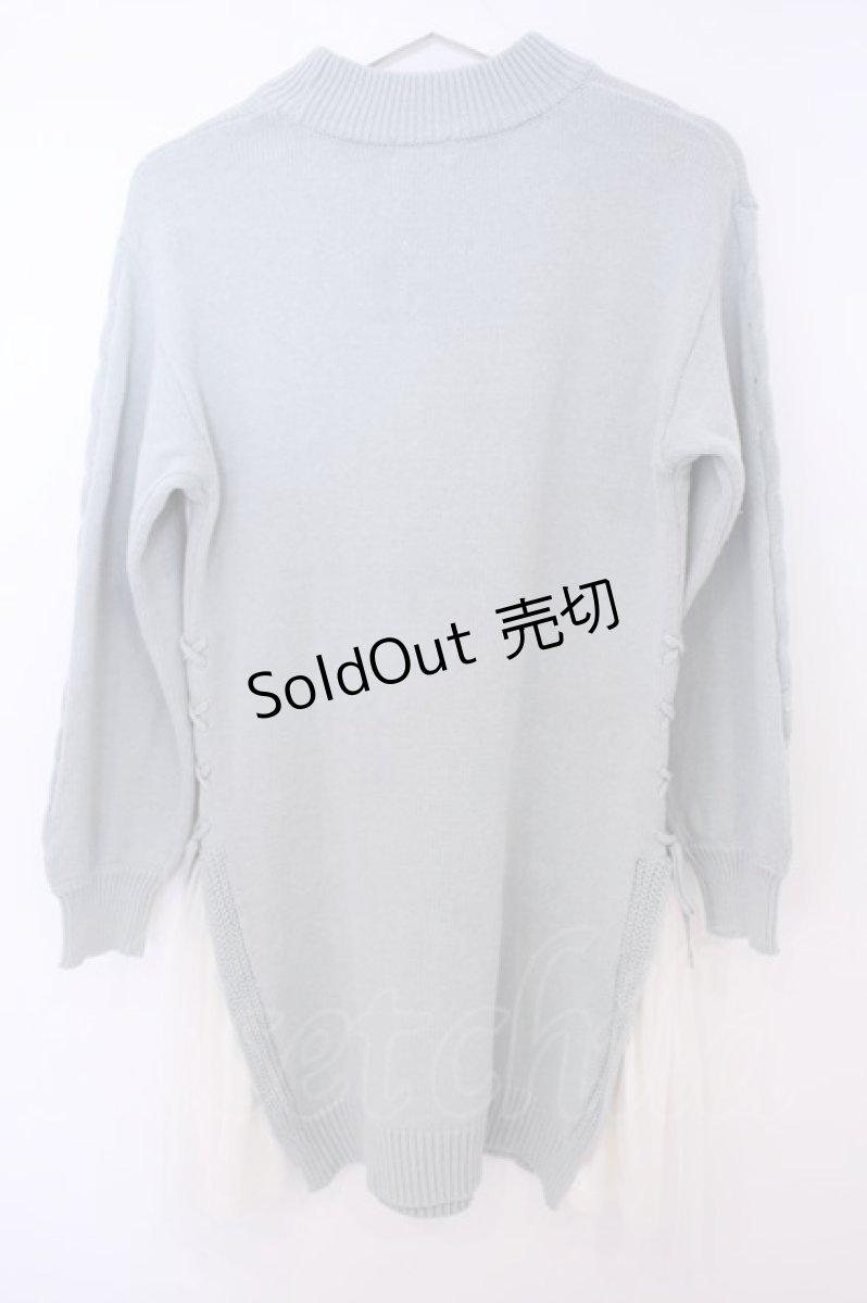 画像3: axes femme / サイドプリーツニットワンピース F ミントグリーン O-26-01-28-002-AX-OP-OW-ZT601 (3)