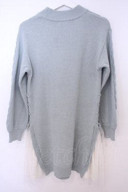 画像3: axes femme / サイドプリーツニットワンピース F ミントグリーン O-26-01-28-002-AX-OP-OW-OS