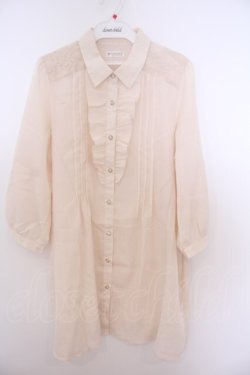 画像1: axes femme / ドビーシャツチュニック  アイボリー O-26-01-28-026-AX-BL-IG-OS