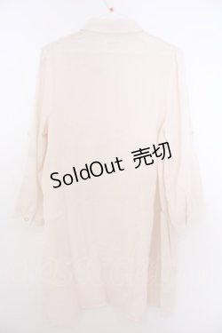 画像2: axes femme / ドビーシャツチュニック  アイボリー O-26-01-28-026-AX-BL-IG-ZT601