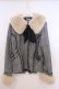 画像1: axes femme / ファー襟ベルトデザインコート  クロ系 O-26-01-28-028-AX-CO-IG-OS (1)