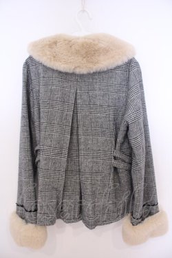 画像2: axes femme / ファー襟ベルトデザインコート  クロ系 O-26-01-28-028-AX-CO-IG-OS