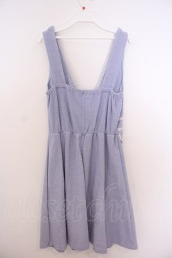 画像2: axes femme / パイル風ジャンパースカート  サックス O-26-01-28-031-AX-OP-IG-OS