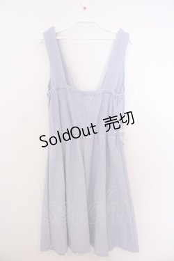 画像2: axes femme / パイル風ジャンパースカート  サックス O-26-01-28-031-AX-OP-IG-ZT601