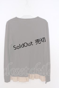 画像2: axes femme / 音符刺繍ブラウス  ブラウン O-26-01-28-032-AX-BL-IG-OS