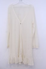 画像1: axes femme / ロングカーディガン  アイボリー O-26-01-28-036-AX-TO-IG-ZT599 (1)