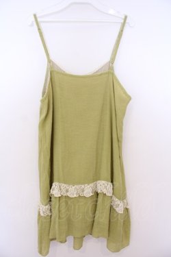 画像3: axes femme / リバーシブルキャミソール M グリーン×キナリ O-26-01-28-003-AX-TO-OW-OS