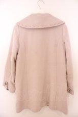 画像2: axes femme / 薔薇ボタン丸襟コート  ピンクベージュ O-26-01-28-038-AX-CO-IG-ZTC069 (2)