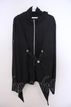 画像1: Sixh / ハイネックフードパーカー  ブラック O-26-01-28-039-HN-TO-IG-OS