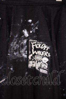 画像2: SEX POT ReVeNGe / パッチ配色ランダムカットスカート L ブラック O-26-01-29-030-SP-SK-OW-OS
