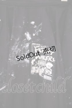 画像2: SEX POT ReVeNGe / パッチ配色ランダムカットスカート L ブラック O-26-01-29-030-SP-SK-OW-OS