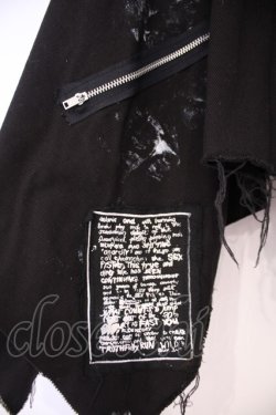 画像3: SEX POT ReVeNGe / パッチ配色ランダムカットスカート L ブラック O-26-01-29-030-SP-SK-OW-OS