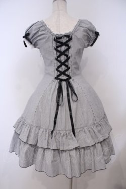 画像6: metamorphose / 半袖フリルリボンワンピース  グレー O-26-01-29-002-ME-OP-YM-OS