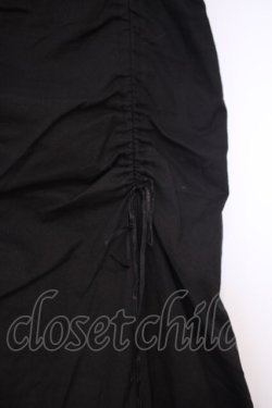 画像2: MIHO MATSUDA / 裾チュールドロストスカート  ブラック O-26-01-29-033-GO-SK-OW-OS