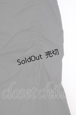 画像2: MIHO MATSUDA / 裾チュールドロストスカート  ブラック O-26-01-29-033-GO-SK-OW-OS