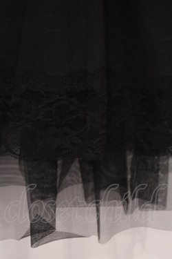 画像3: MIHO MATSUDA / 裾チュールドロストスカート  ブラック O-26-01-29-033-GO-SK-OW-OS