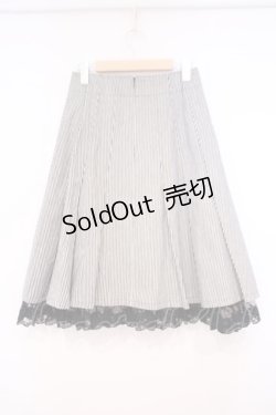 画像3: MIHO MATSUDA / フロントレースアップスカート M ブラック×ホワイト O-26-01-29-035-GO-SK-OW-OS