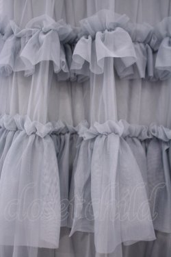 画像2: axes femme / フリルチュールティアードスカート F グリーン O-26-01-29-040-AX-SK-OW-OS