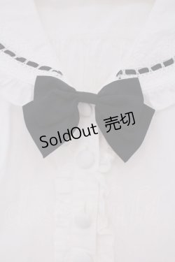画像2: metamorphose / はわせ刺繍セーラーブラウス M シロ O-26-01-29-042-ME-BL-YM-OS