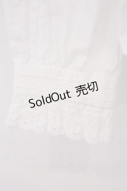 画像3: Victorian maiden / レースリボン付スタンドカラーブラウス  シロ O-26-01-29-046-CL-BL-OW-OS