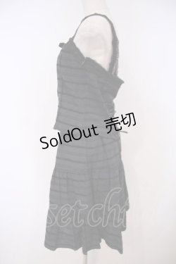 画像3: MIHO MATSUDA / ストライプセットアップ M ブルーブラック O-26-01-29-004-GO-OP-OW-OS