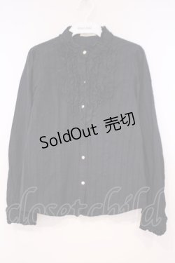 画像1: axes femme / ラメストライプブラウス M クロ O-26-01-29-057-AX-BL-OW-OS