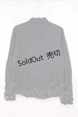 画像2: axes femme / ラメストライプブラウス M クロ O-26-01-29-057-AX-BL-OW-OS