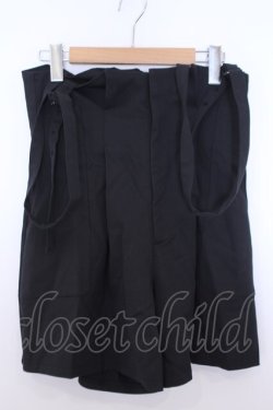 画像1: axes femme POETIQUE / サス付ハイウエストパンツ M クロ O-26-01-29-1001-AX-PA-OW-OS