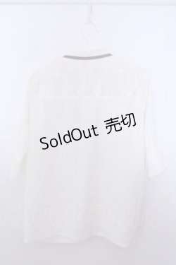 画像2: axes femme / チュールレース使いブラウス M キナリ O-26-01-29-1041-AX-BL-OW-OS