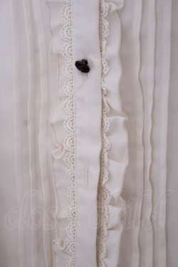 画像2: axes femme kawaii / バラレースフリルブラウス M キナリ O-26-01-29-1043-AX-BL-OW-OS