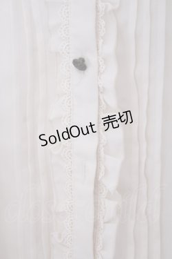 画像2: axes femme kawaii / バラレースフリルブラウス M キナリ O-26-01-29-1043-AX-BL-OW-OS
