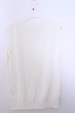 画像2: INGEBORG / カメリアニットベスト  オフシロ O-26-01-29-1045-LO-TO-IG-ZT604 (2)