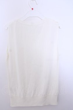 画像2: INGEBORG / カメリアニットベスト  オフシロ O-26-01-29-1045-LO-TO-IG-OS