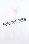 axes femme / リボン付フリルブラウス M キナリ O-26-01-29-1006-AX-BL-OW-OS