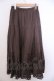 画像2: INGEBORG / コードフラワーロングスカート S ブラウン O-26-01-29-1047-LO-SK-IG-OS (2)