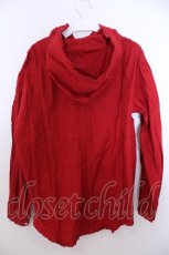 画像3: PINK HOUSE / フリルフードリボンブラウス  アカ O-26-01-29-1051-LO-BL-IG-ZT602 (3)