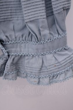 画像2: KANEKO ISAO / フリルタックブラウス  サックス O-26-01-29-1053-EL-BL-IG-OS