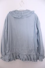 画像5: KANEKO ISAO / フリルタックブラウス  サックス O-26-01-29-1053-EL-BL-IG-ZT602 (5)