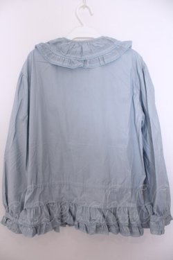 画像5: KANEKO ISAO / フリルタックブラウス  サックス O-26-01-29-1053-EL-BL-IG-OS