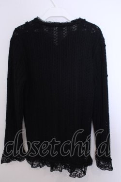 画像2: INGEBORG / プチモチーフリボンカーディガン  クロ O-26-01-29-1055-LO-TO-IG-OS