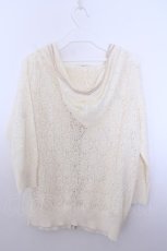 画像2: INGEBORG / 薔薇モチーフ鍵編みフードカーディガン  アイボリー O-26-01-29-1057-LO-TO-IG-ZT604 (2)