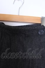 画像3: INGEBORG / 刺繍入りデニムキルトスカート  クロ O-26-01-29-1062-LO-SK-IG-ZT602 (3)