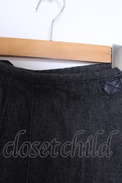 画像3: INGEBORG / 刺繍入りデニムキルトスカート  クロ O-26-01-29-1062-LO-SK-IG-OS