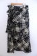 画像3: INGEBORG / ベルト付き薔薇チェックキルトスカート S アイボリー×クロ O-26-01-29-1064-LO-SK-IG-OS (3)