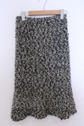 INGEBORG / ネップツイードスカート  クロ×シロ O-26-01-29-1070-LO-SK-IG-OS